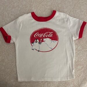 Coca cola women’s crop graphic tee